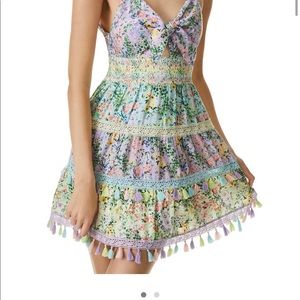 Alice and Olivia Karolina cut out mini dress